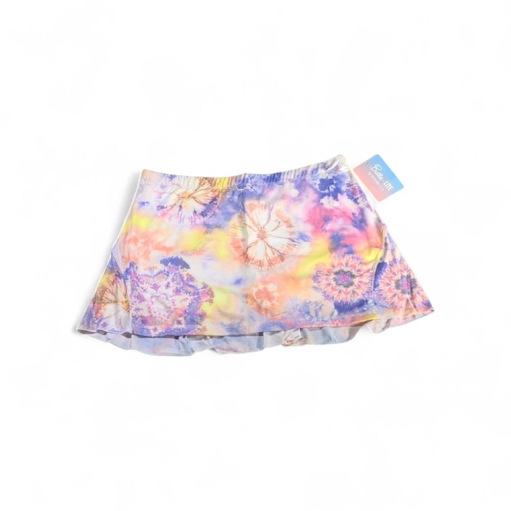 Sofibella Bella-Lite Tie Dye Print UPF 50 Skort Tennis Skirt Size XL